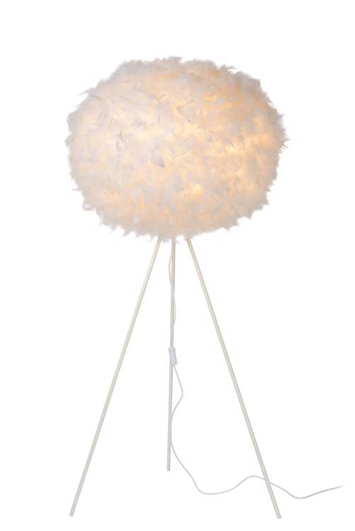 Lucide GOOSY SOFT - Vloerlamp - Ø 50 cm - E27 - Wit