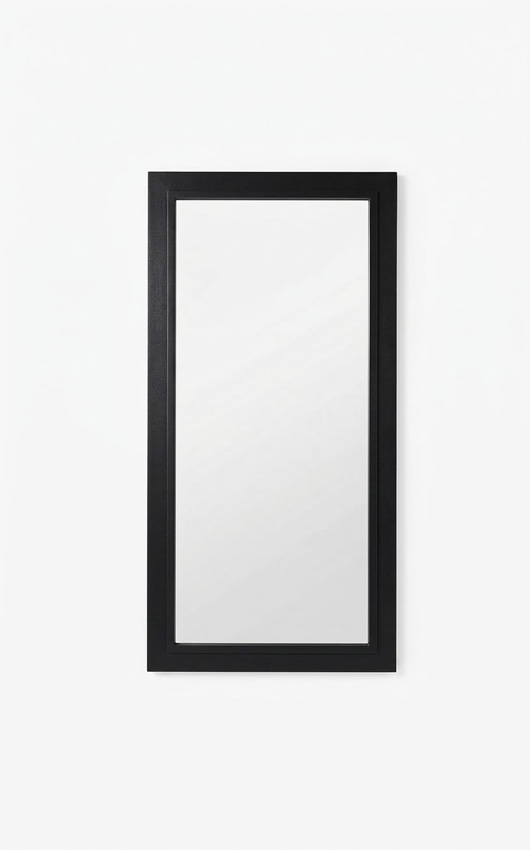 Fenêtre fixe Trae bois Meranti 46mm noir sur mesure