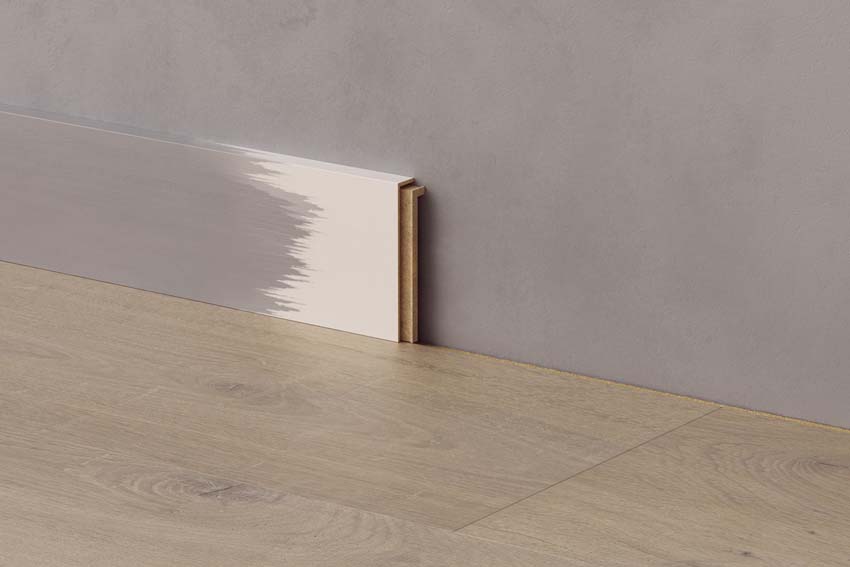 Medium schilderplint Quick-Step MDF wit 240x7x1,2cm