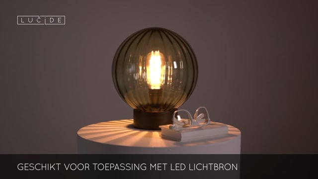 Lucide MONSARAZ - Lampe de table - Ø 25 cm - 1xE27 - Vert