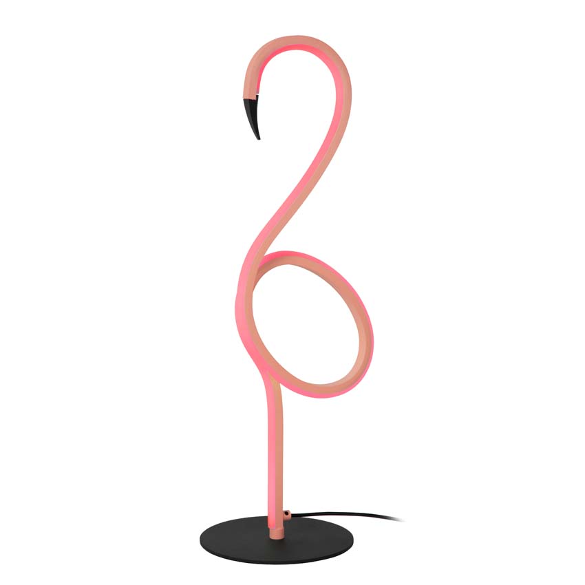 Lucide FLAMINGO - Tafellamp - LED Dimb. - RGB - Roze