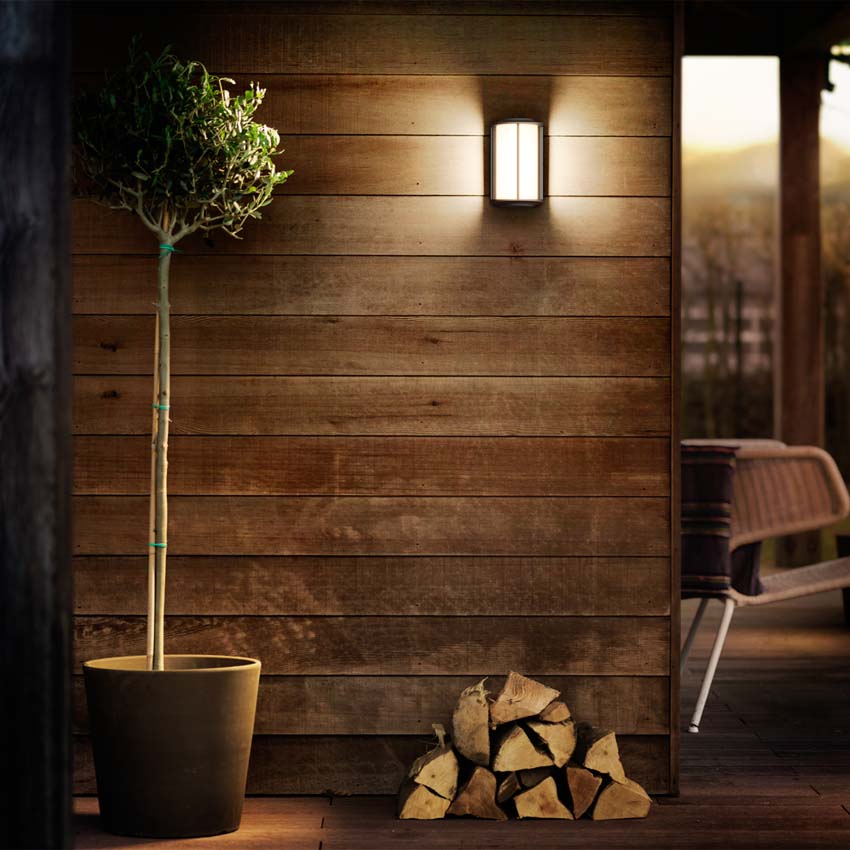 Wandlamp buiten Rhea - antraciet - 4.3W - 2700K - IP44