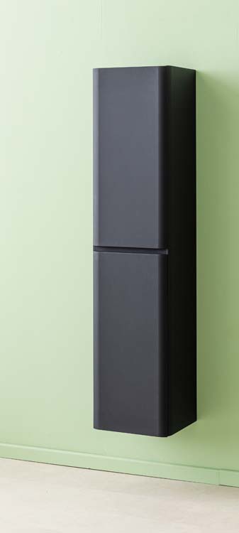 Kolomkast Ames mat zwart hangend 170x40x35cm