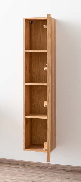 Armoire colonne Fiori chêne suspendue 170x35x32cm