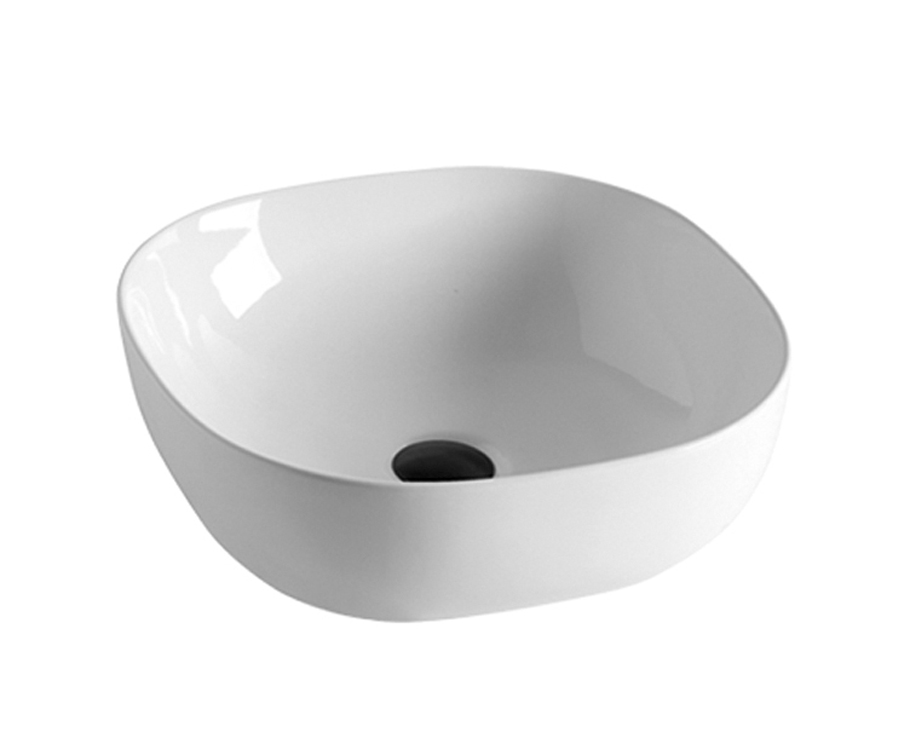 Opbouwkom Griet glanzend wit 42cm