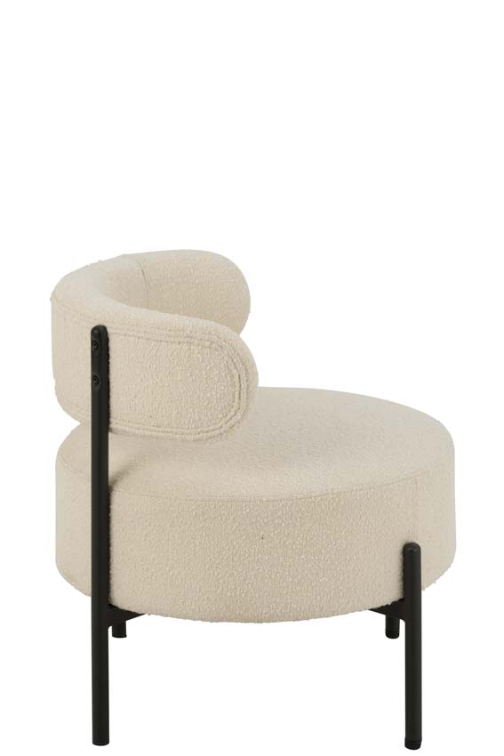 Fauteuil lounge Boucle blanc Fauteuil lounge Boucle blanc