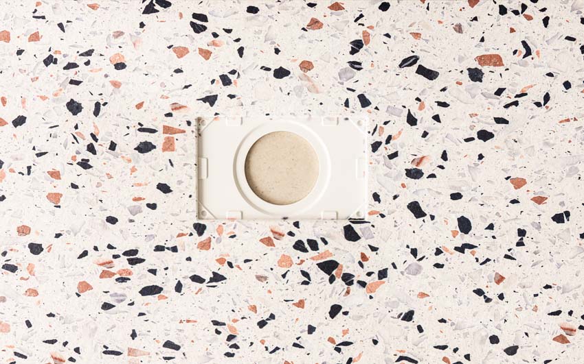 Receveur de douche Moby SMC aspect terrazzo 120x90cm