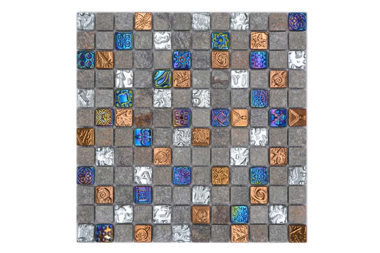 Mosaïque Quartzite Design Mix mat 29,8x29,8cm
