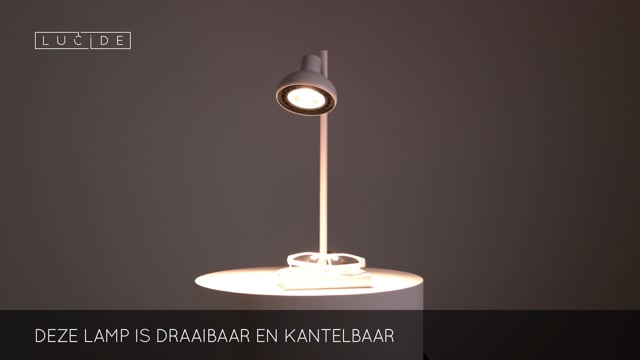 Lucide SENSAS - Lampe de table - Ø 18 cm - 1xES111 - Blanc Lucide SENSAS - Lampe de table - Ø 18 cm - 1xES111 - Blanc