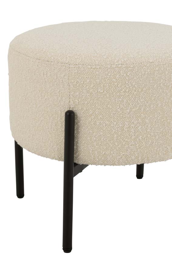 Tabouret Boucle blanc