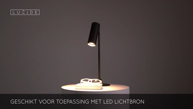 CLUBS - Lampe de table - 1xGU10 - Noir