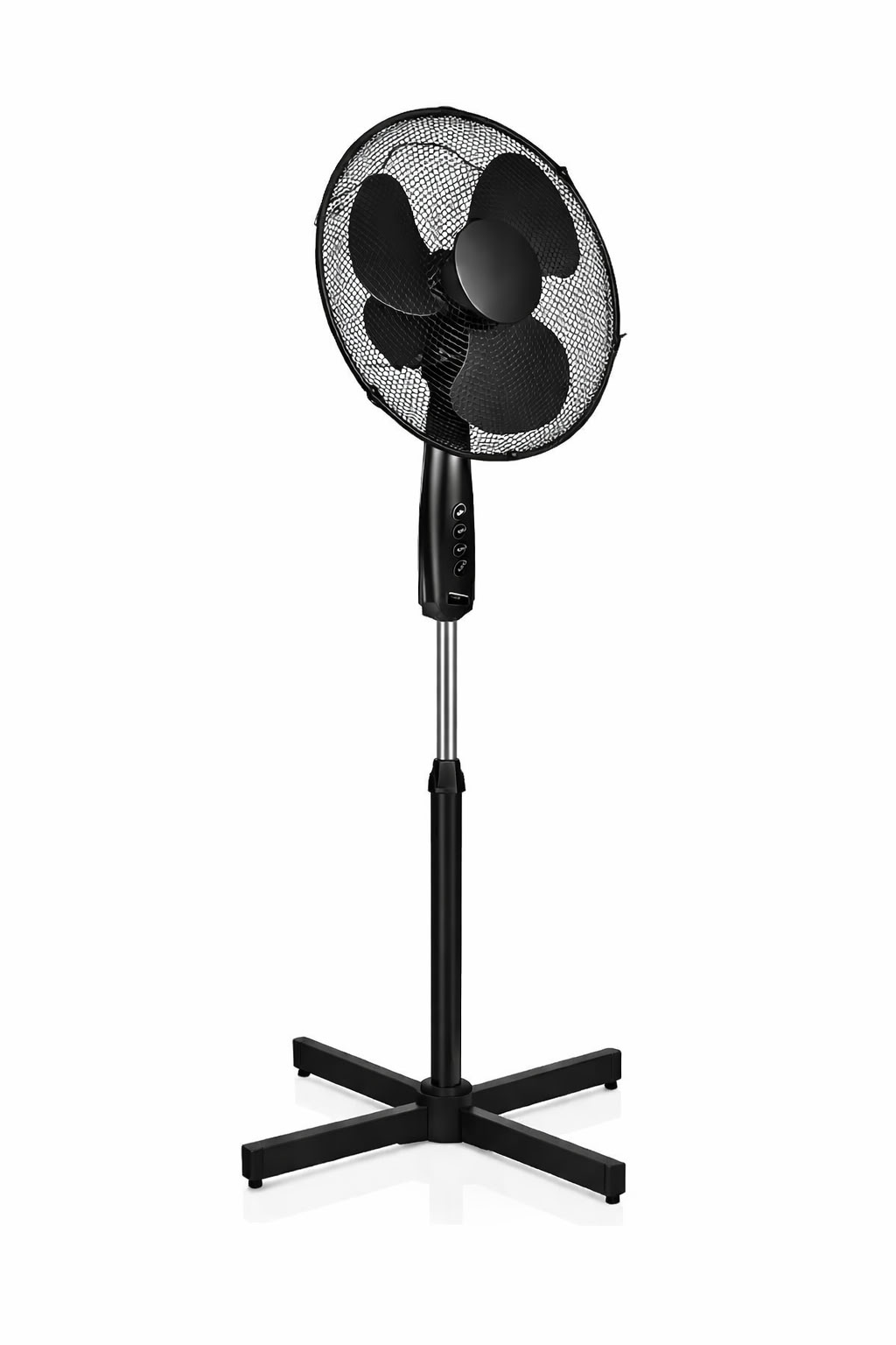 Ventilateur sur pied 3 vitesses noir Ø40cm