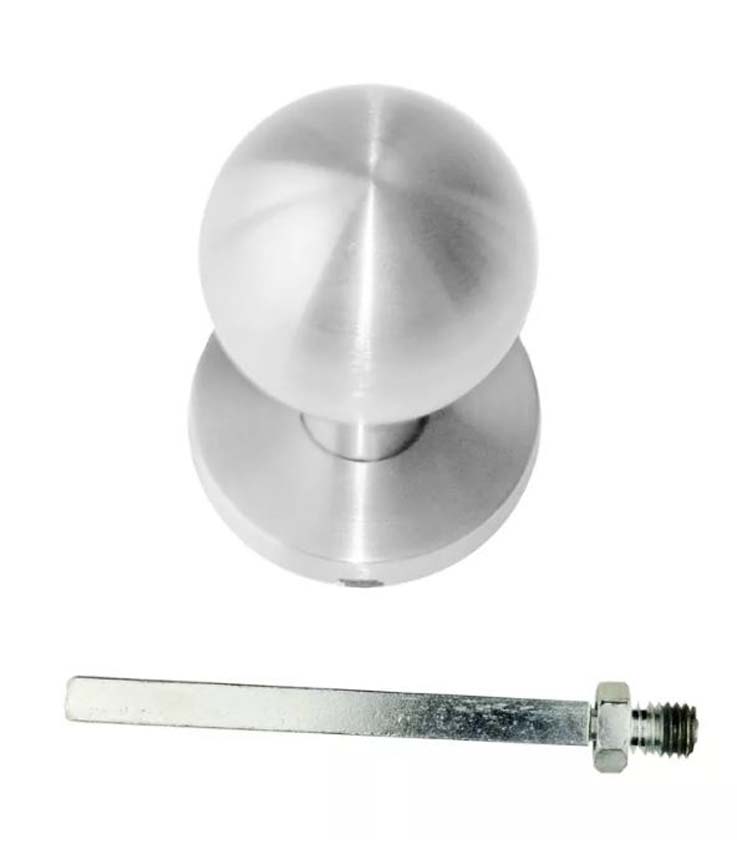 Bouton de porte Pro B50 inox plus avec rozas