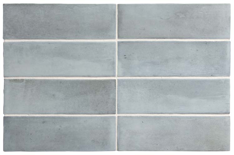 Wand/vloertegel Nono blue grass mat 5x15cm