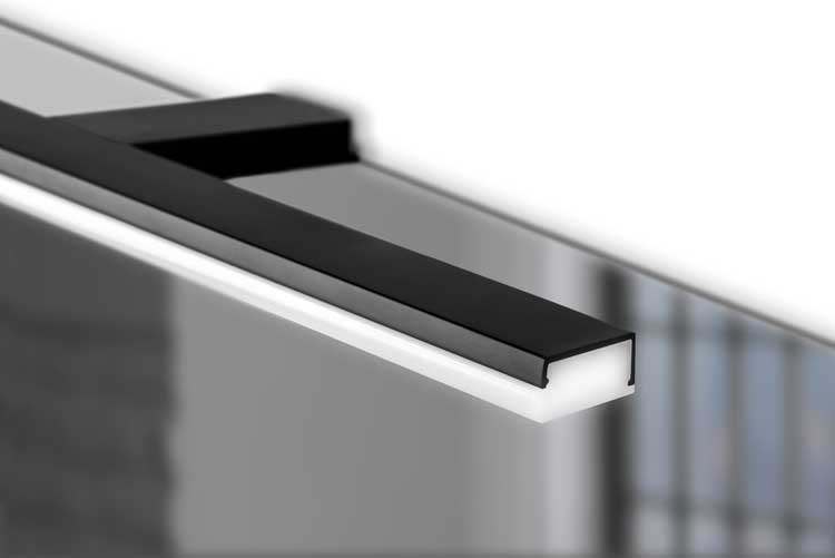 Badkamerverlichting Pandora zwart 458mm