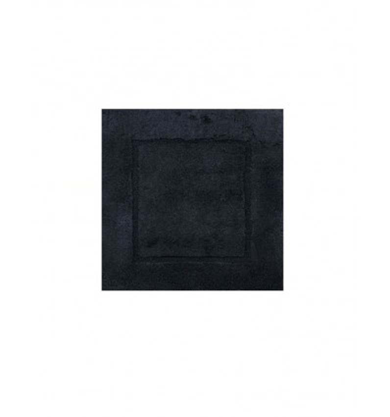 Tapis de bain Cosibel en coton noir 60x60cm