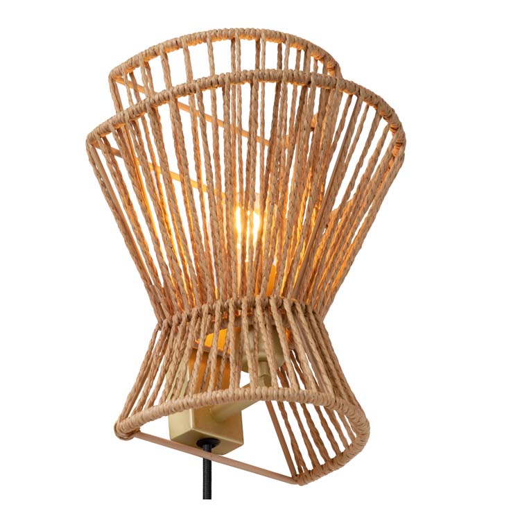 Lucide TASMAN - Wandlamp - 1xE27 - Naturel