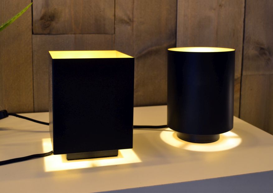 Lucide SUZY - Lampe de table - Ø 12 cm - E14 - Noir