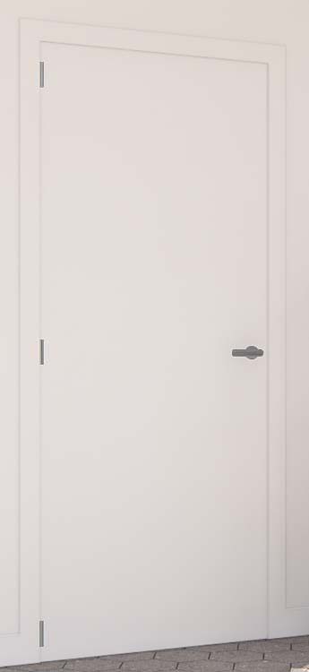 Complete deur honing senza wit 78x201,5cm+deurkast 16,5cm