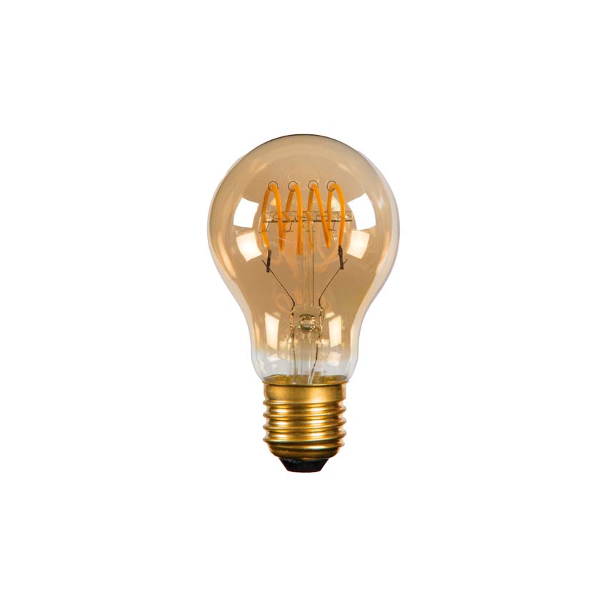 Lucide G45 - Filament lamp - Ø4,5cm - LED 3 StepDimbaar (Memory) - E27 - 1x3W 2200K - Amber