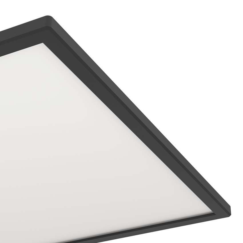 Plafonnière  - Zwart - 50x50cm - Dimbaar - LED - 1x36W - 2700-6500K - afstandsbediening