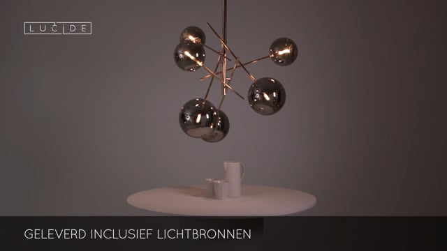 Lucide ALARA - Suspension - Ø 72 cm - LED - G4 - 6x1,5W 2700K - Or Lucide ALARA - Suspension - Ø 72 cm - LED - G4 - 6x1,5W 2700K - Or