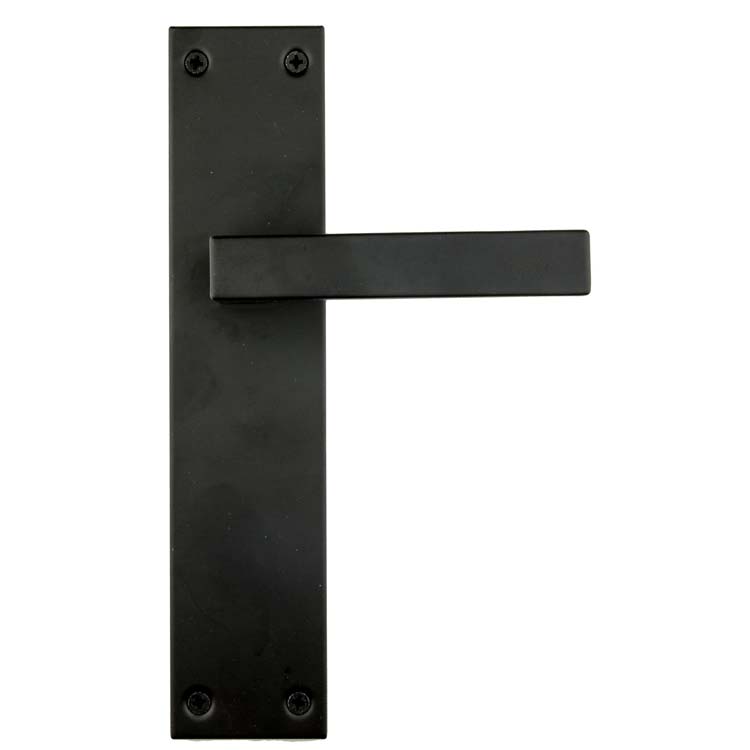 Poignée de porte pro trani plaque noir no key         
