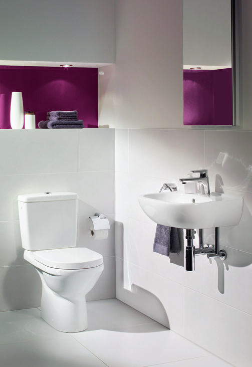 Staand toilet Villeroy & Boch O.Novo rimless wit inclusief WC-bril