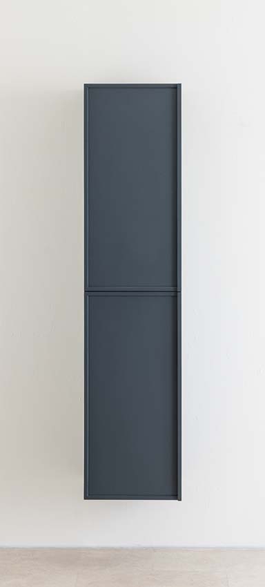 Badkamermeubel Fara antraciet staand met dubbele wastafel carrara 140cm