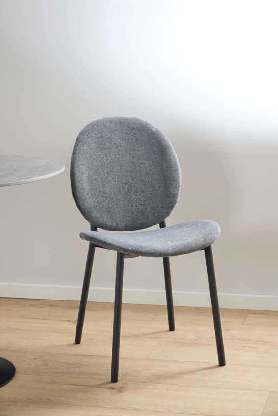 Chaise de salle à manger Richard anthracite