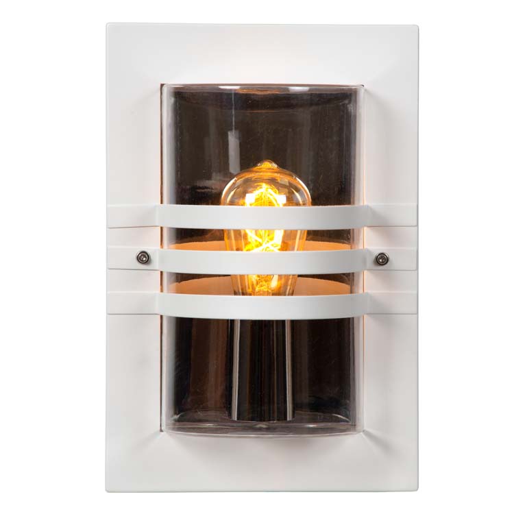 Lucide PRIVAS - Wandlamp Buiten - 1xE27 - IP44 - Wit