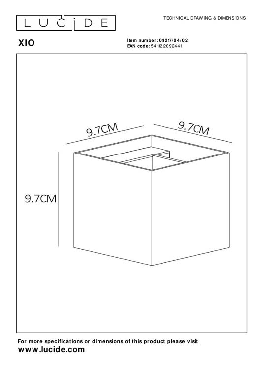 Wandlamp - goud/messing - dimbaar - G9 - 4W - 2700K