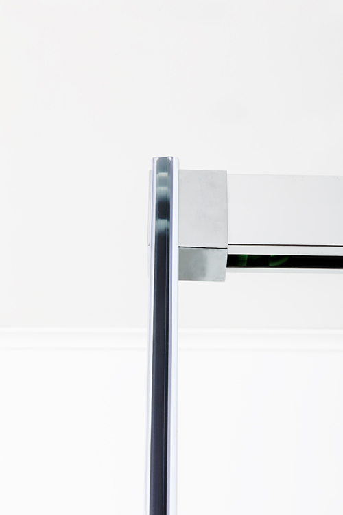 Porte de douche coulissante avec partie fixe Udo chrome 136-139x200cm