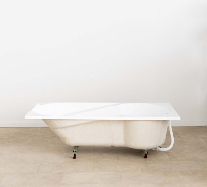 Inbouwbad Cora glanzend wit ergonomisch 180x80cm + regelbare potenset