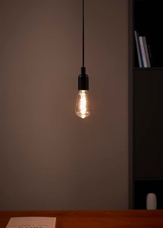 Lampe LED - E27 - transparente - 14,5cm - dimmable - 1x7W - 806lm - 2700K - 2 pièces