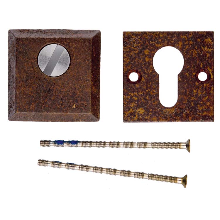Plaque cylindre de sécurité pro carré safe rouille 8mm