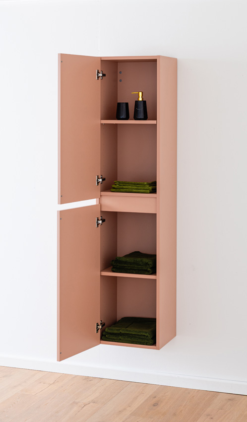 Kolomkast Dotan abrikoos hangend 185x40x32cm