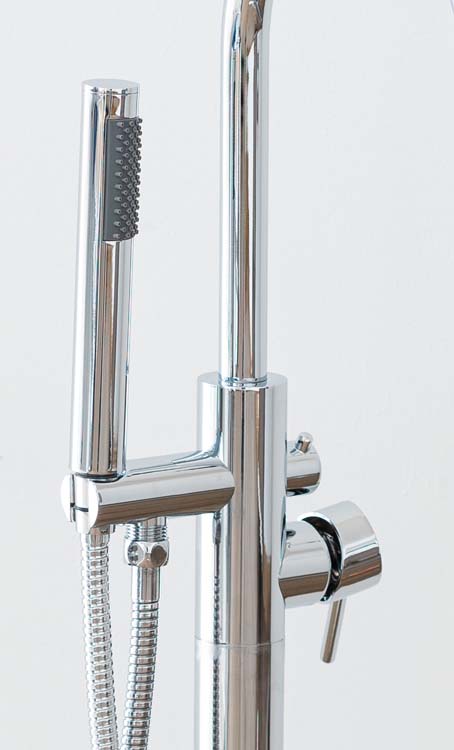 Robinet de baignoire Hermelien à poser chrome