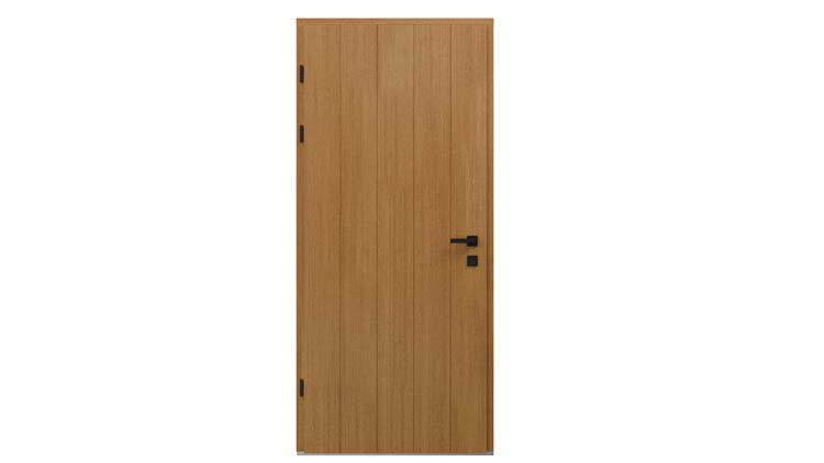 Houten buitendeur Duero meranti natuur 980x2180mm linkstrekkend