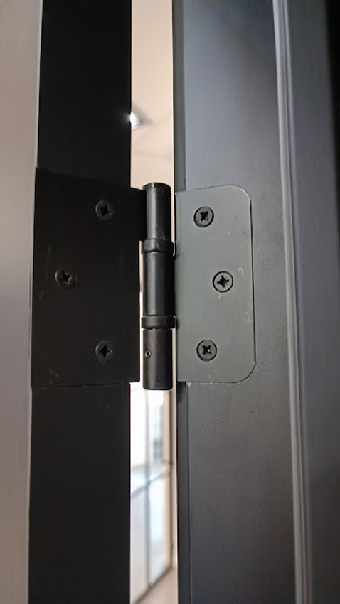 Porte intérieure complète Robusto noir mat 201,5x83cm tubulaire réversible + châssis 16,5cm