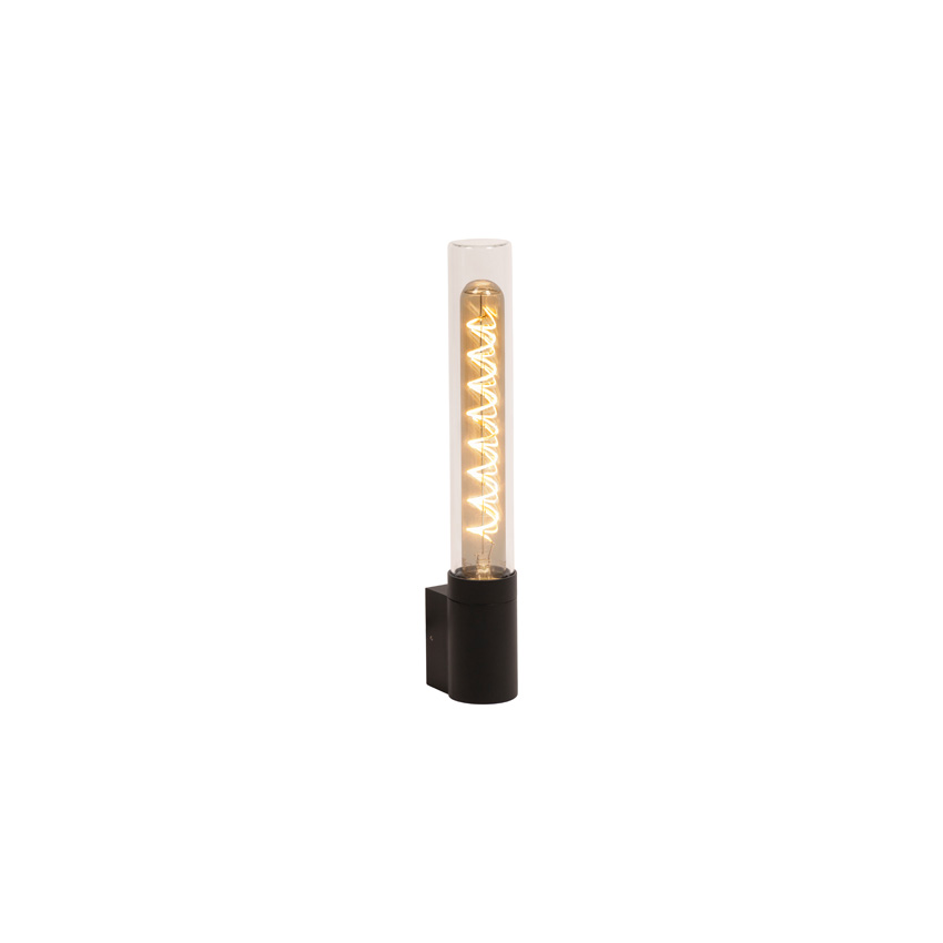 Lucide Essential Pilar - Applique murale intérieur/extérieur - 1xE27 - IP54 - Noir