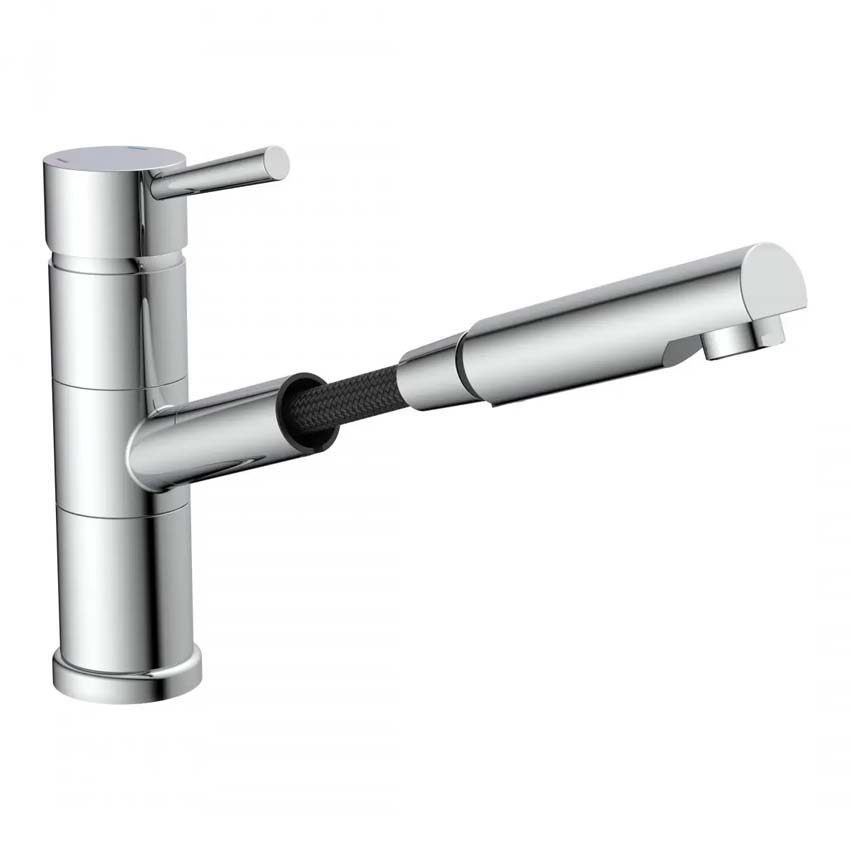 Robinet de cuisine Unai chrome avec bec extractible