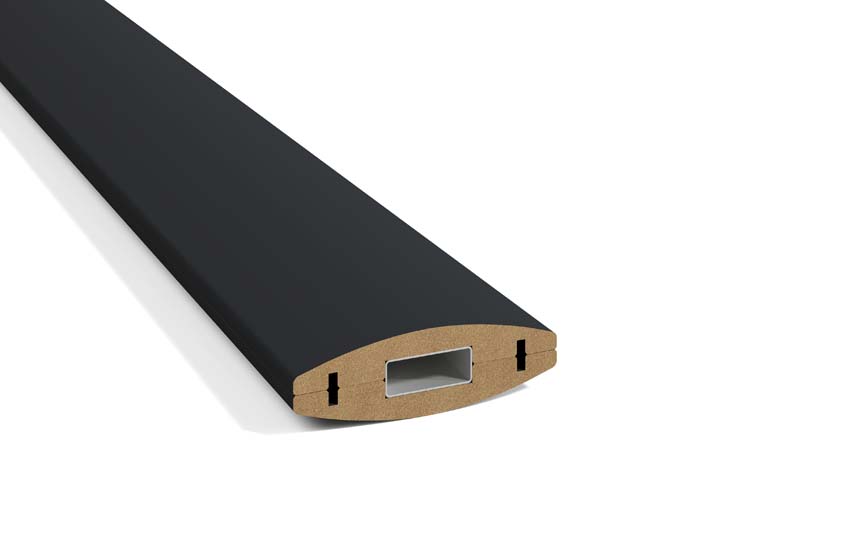Roomdivider Line up Separo Maestro zwart 12x277x3,6cm