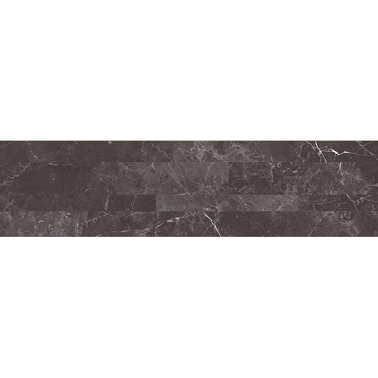 Wandtegel Katla steenstrip zwart 15x61cm