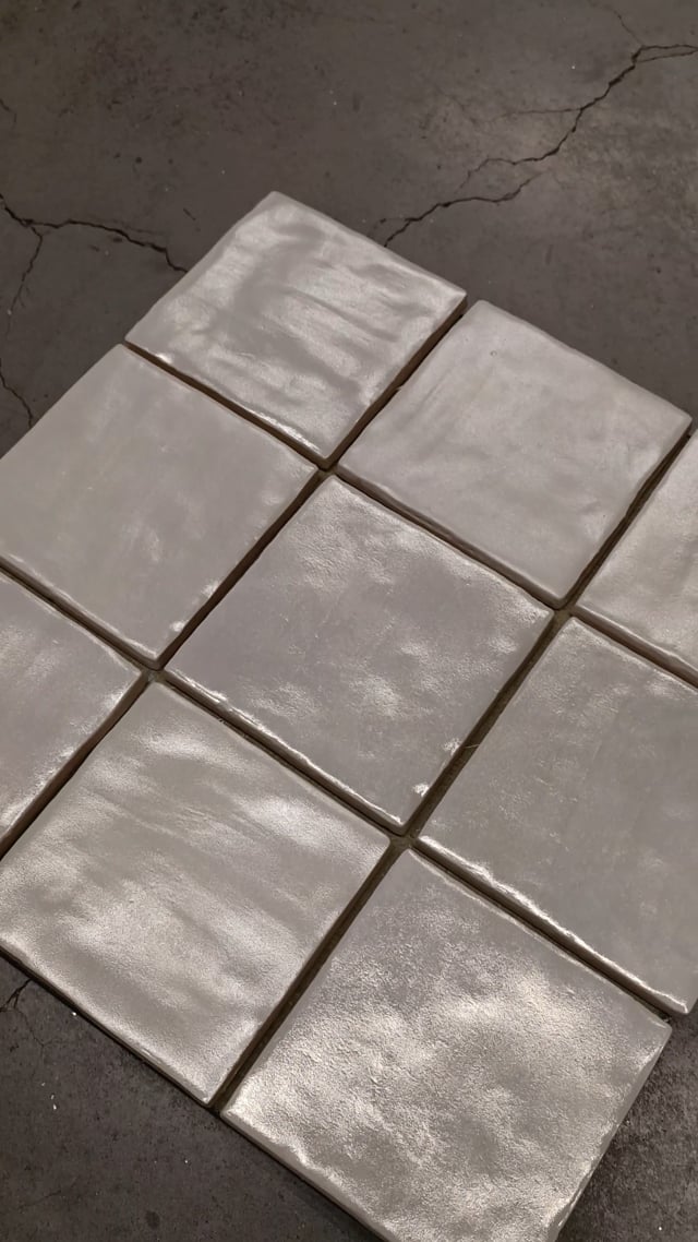 Zellige ceramique perle 10 x 10 x 0.95 cm