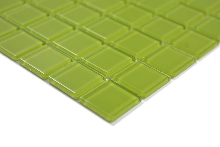 Mozaïek Crystal groen glanzend 30x30cm