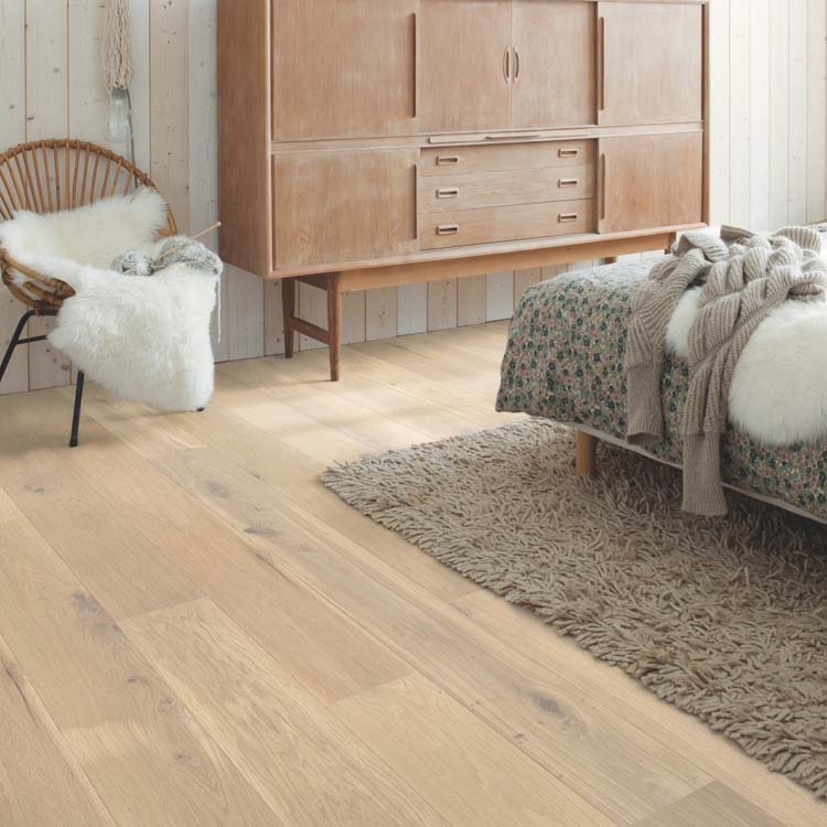 Échantillon Quick-Step parquet palazzo Chêne blanchi huilé flocons davoine