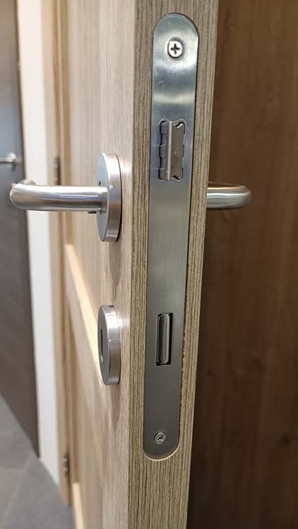 Porte intérieure complète Realwood 2 Panel 201,5x83cm tubulaire réversible + châssis 16,5cm