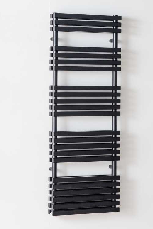 Handdoekradiator Xenia dubbel zwart 139,5 x 50 cm 1603 watt