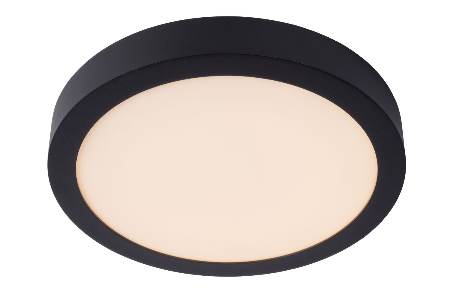 BRICE-LED Plafonnier Dimbaar 30W Ø30cm IP44 Zwart